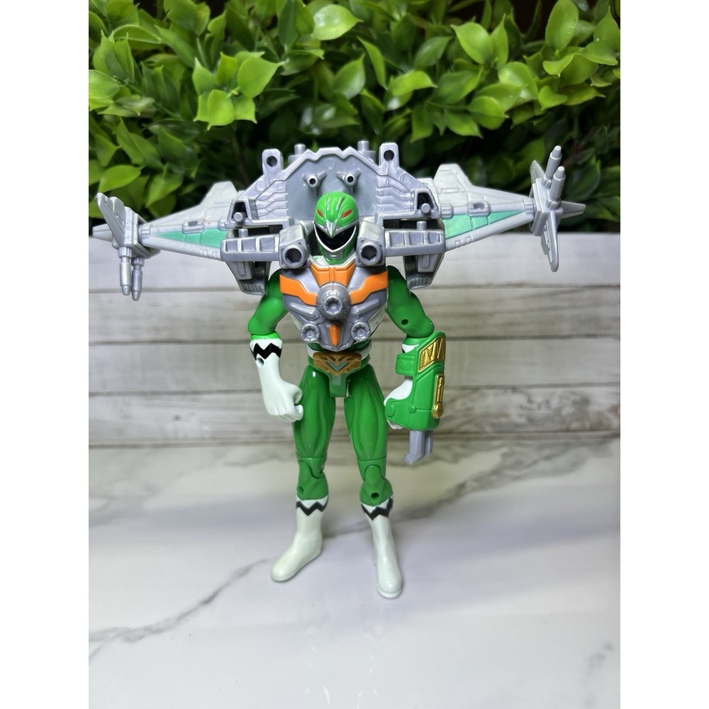 Power Rangers Lost Galaxy Green Armored Ranger Battle Mode 1998 1999 Armor Rare - Picture 2 of 5